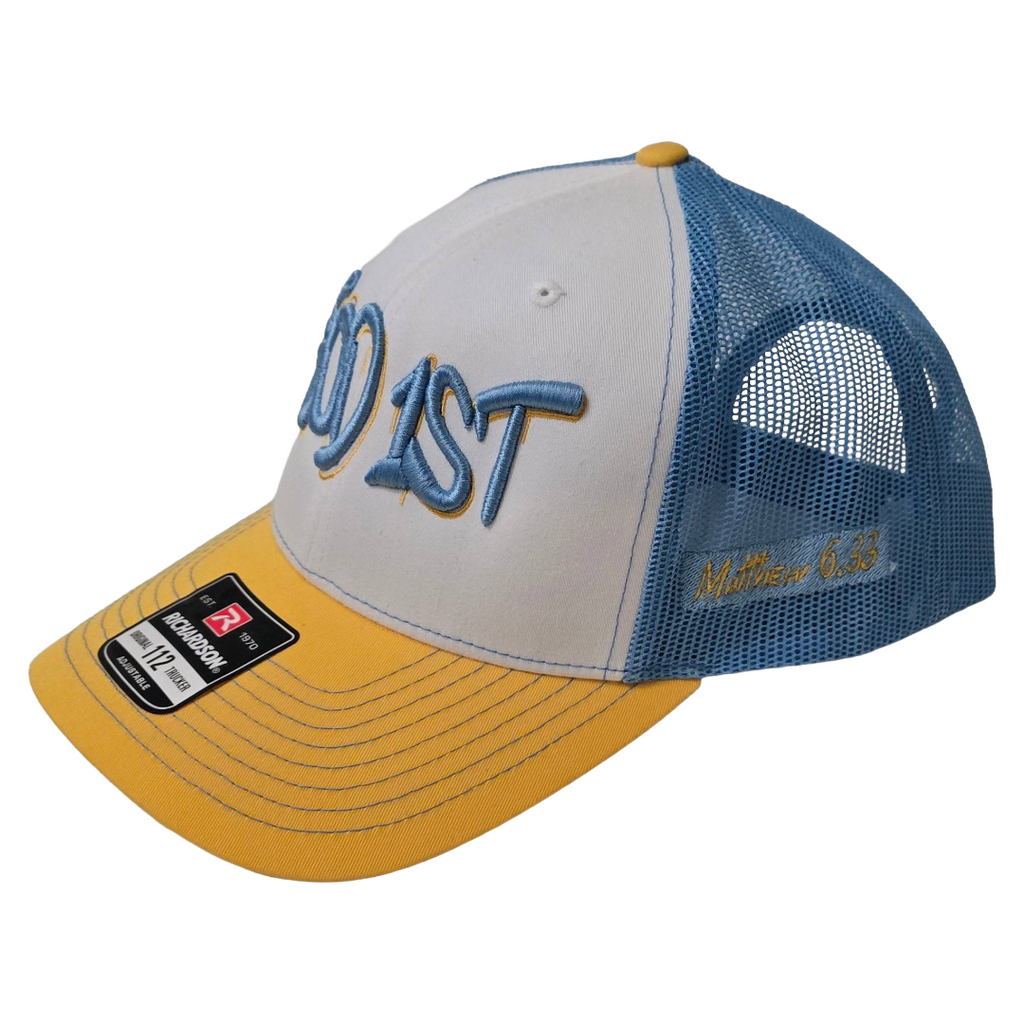 #GOD 1ST puff embroidery cap