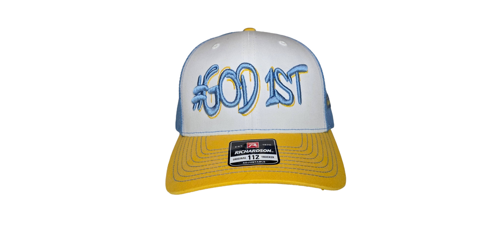 #GOD 1ST puff embroidery cap