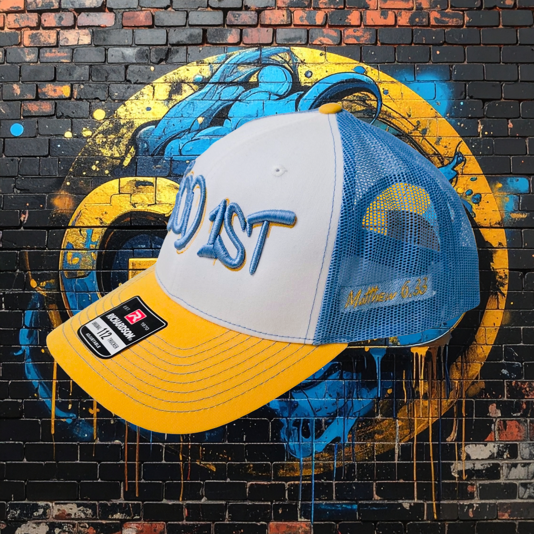 #GOD 1ST puff embroidery cap